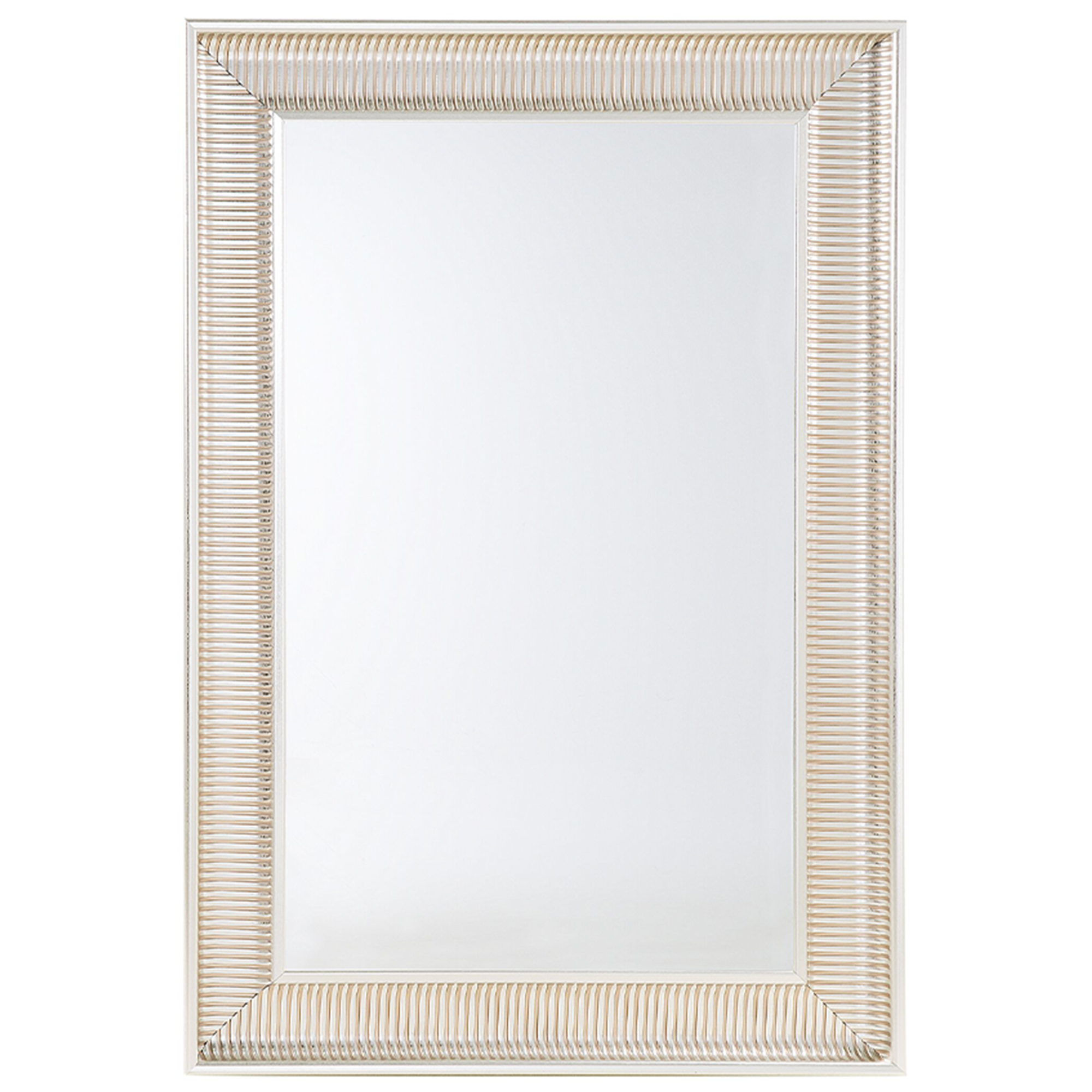 WANDSPIEGEL gold rechteckig 60/90 cm Cassis - Silberfarben/Goldfarben, Kunststoff (60/90/4cm) - Beliani