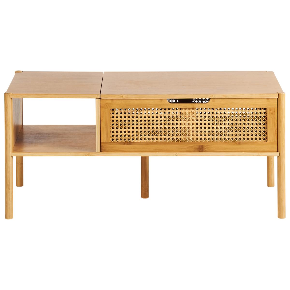COUCHTISCH Naturfarben Surrey - Naturfarben, Holz (48/99/43cm) - Beliani