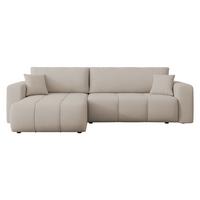 ECKSOFA Furyn Maxi - Beige/Schwarz, Holz/Kunststoff (274/145cm) - MIRJAN24