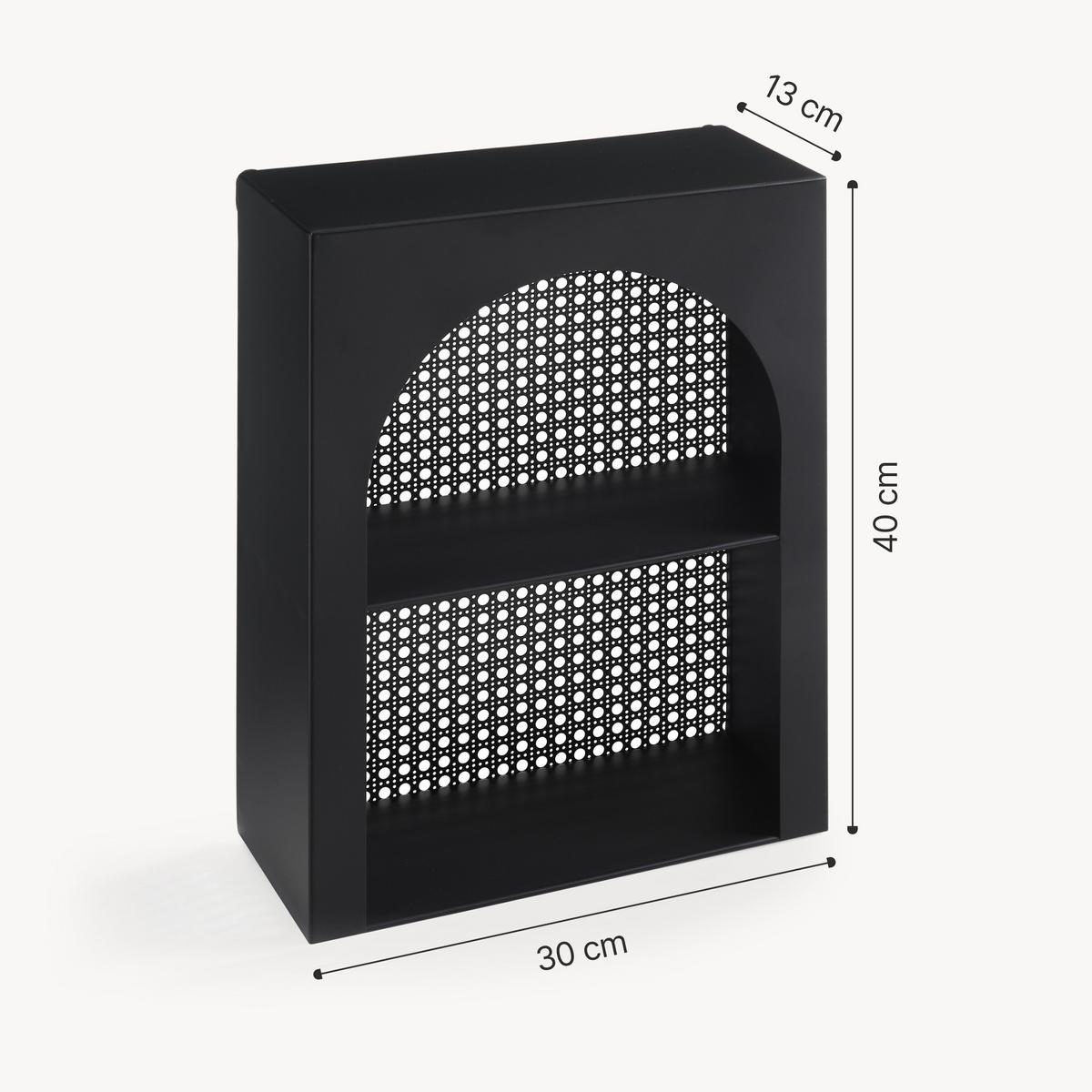WANDREGAL Jäller I. - Schwarz, Metall (30/40/13cm) - [en.casa]
