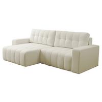 ECKSOFA Masone - Schwarz/Naturfarben, Holz/Kunststoff (245/143cm) - MIRJAN24