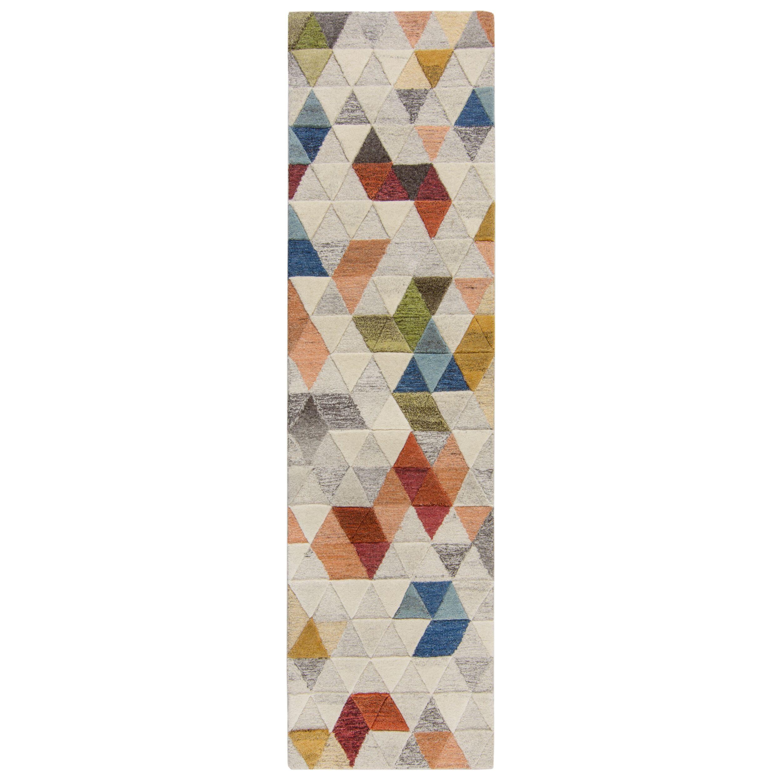 WOLLTEPPICH ESK, geometrisch, Bunt, 60 x 230 cm - Multicolor, Textil (230/60cm) - KADIMA DESIGN