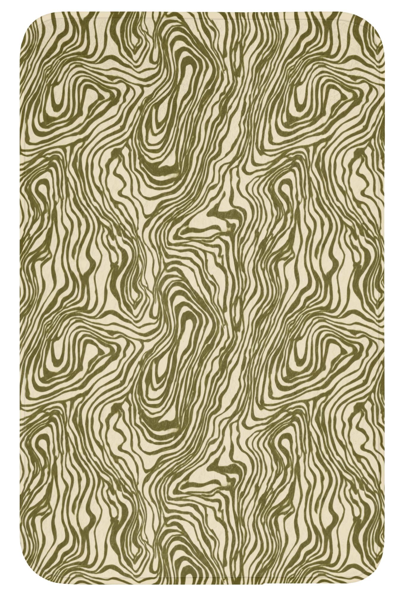 WC-VORLEGER Abstrakt - Marmor - Grün WC Teppich 50x80 cm - Dunkelgrün, Textil (50/1cm) - OnlyWow