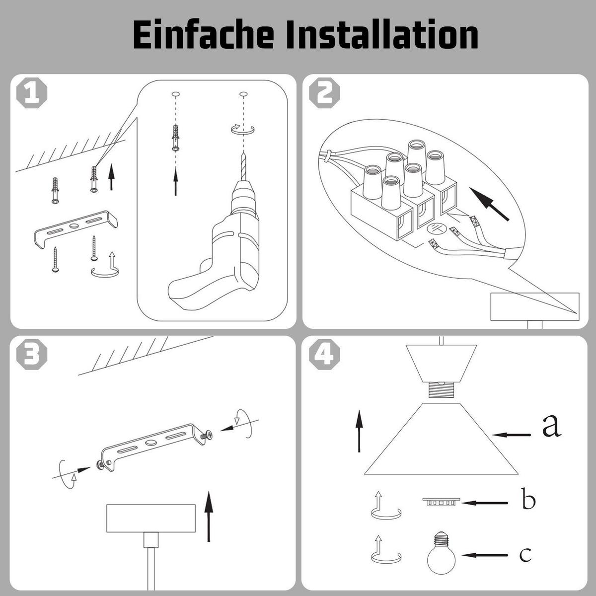PENDELLEUCHTE Marston 8/8/141.5 cm - Weiß, Metall (8/8/141.5cm) - Nettlife
