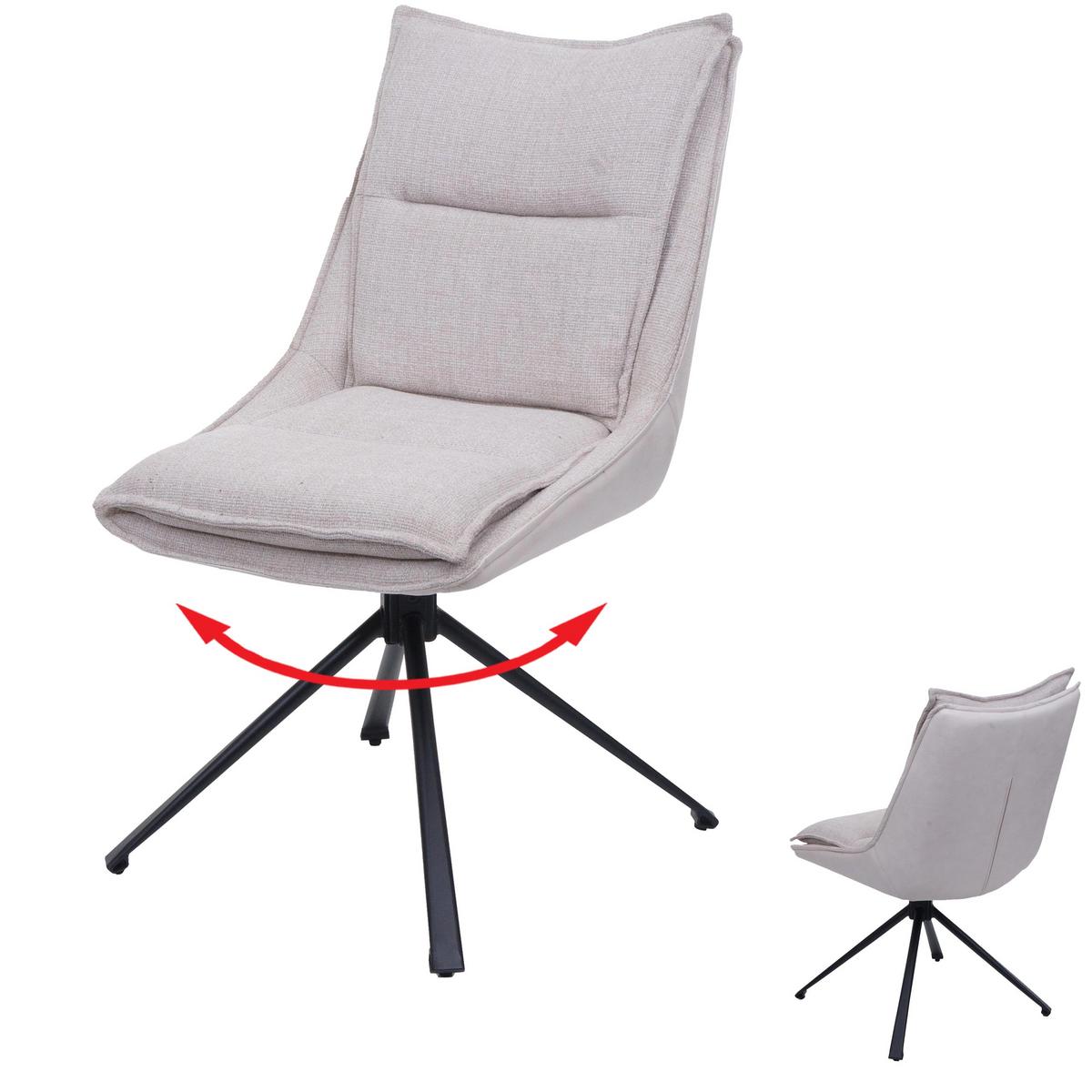 ESSZIMMERSTUHL Cremeweiß - Beige/Weiß, Textil (52/92/52cm) - MCW