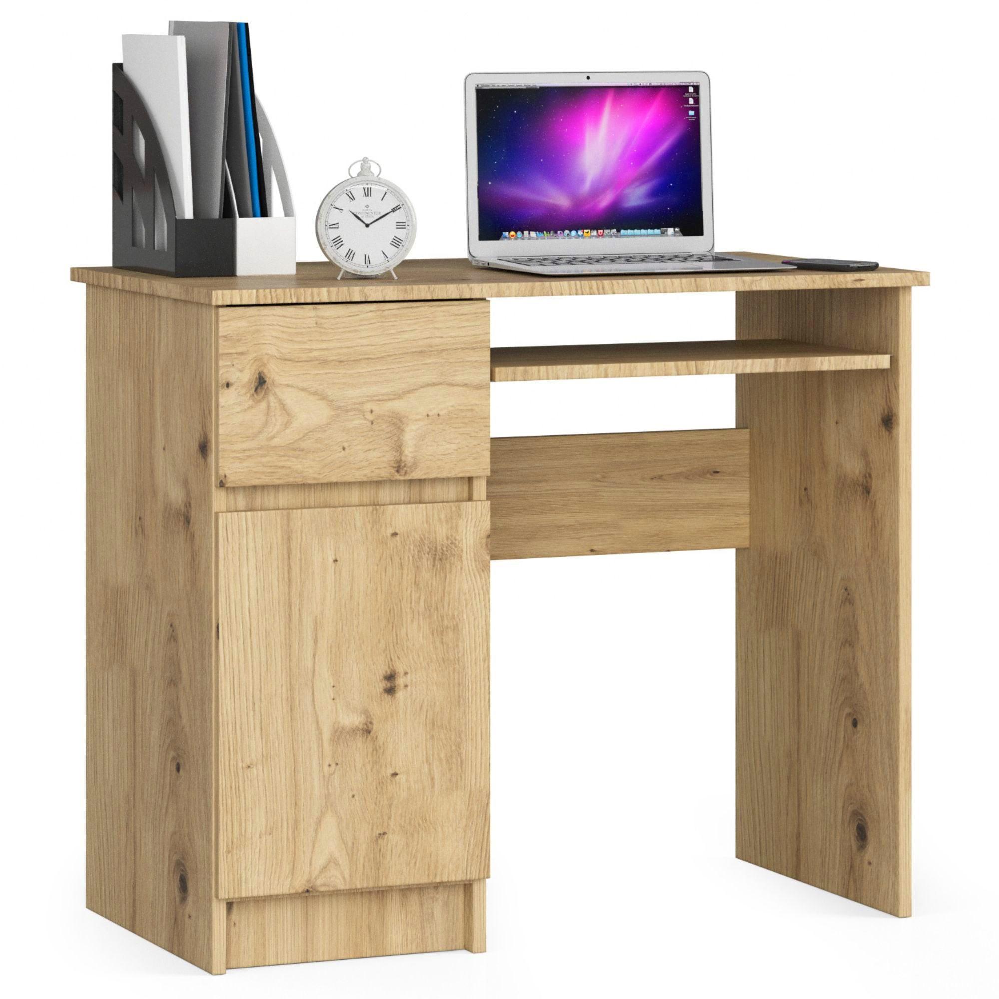 SCHREIBTISCH Eiche Artisan 77/90/50 - Eiche Artisan, Holzwerkstoff (80/92/77cm) - RAUMHIRSCH FURNITURE