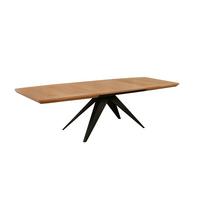 ESSTISCH FERRUM Ausziehbar 200 - 300 / 100 x 76 cm - Eichefarben/Schwarz, Holz (200/100/76cm) - MASSENO