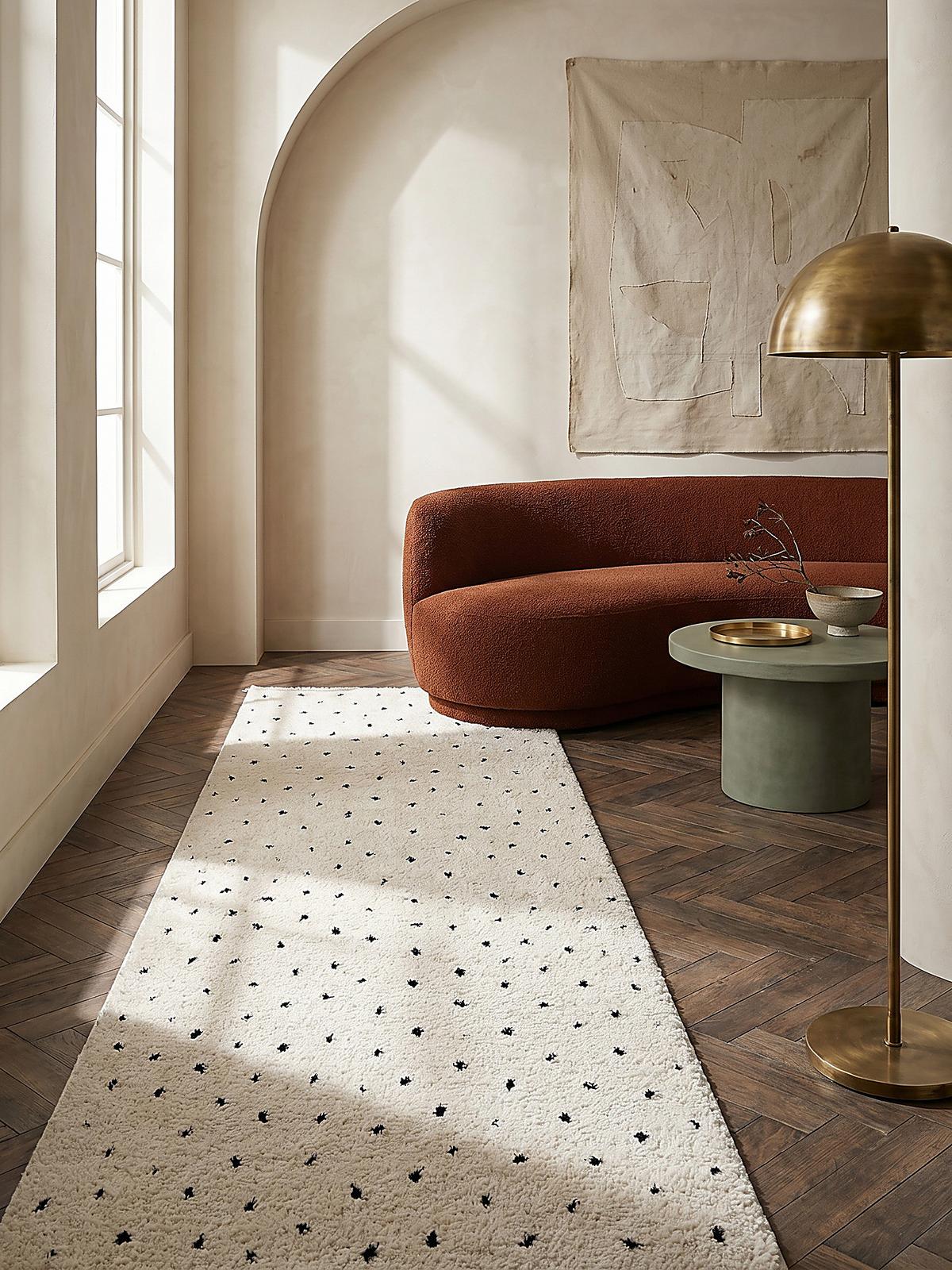 TEPPICHLÄUFER Abstrakt ATRIO Polypropylen Creme 80 x 150 cm - Beige, Textil (80/150cm) - KADIMA DESIGN