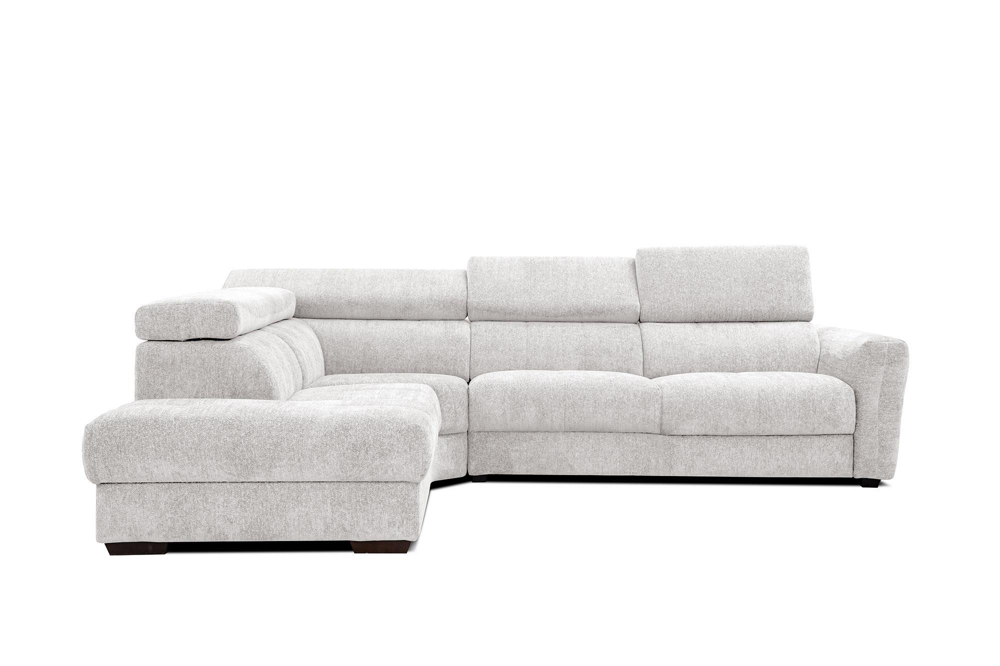 ECKSOFA CALVERA 5-Sitzer, weiß - Weiß, Holzwerkstoff/Textil (239/298cm) - Wozimo