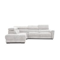 ECKSOFA CALVERA 5-Sitzer, weiß - Weiß, Holzwerkstoff/Textil (239/298cm) - Wozimo