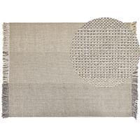 TEPPICH geflochten Tekeler 230/160 cm - Grau, Textil (160/230cm) - Beliani