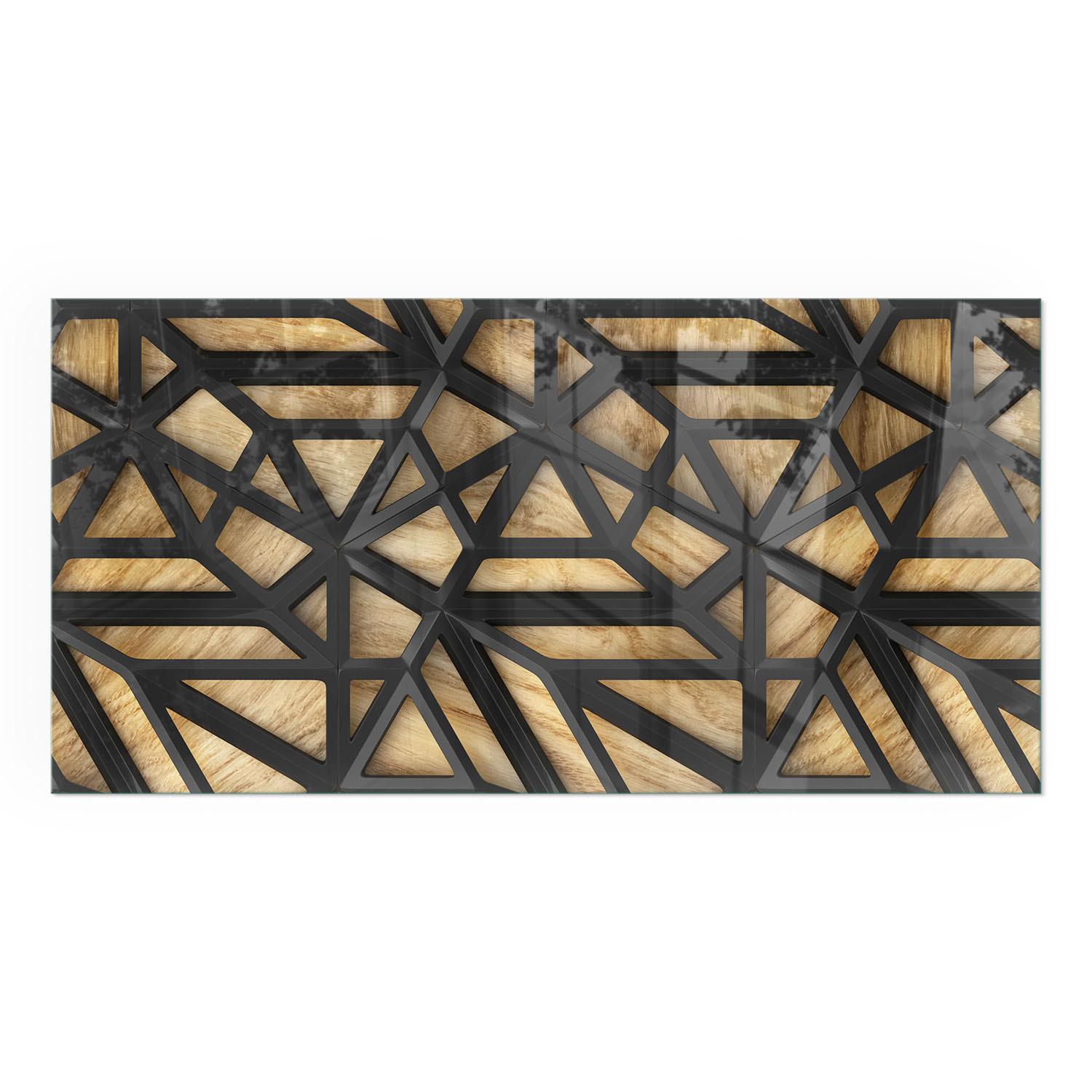GLASPLATTE für Kamin 140x70 cm - Braun, Glas (140/70/0.4cm) - TULUP
