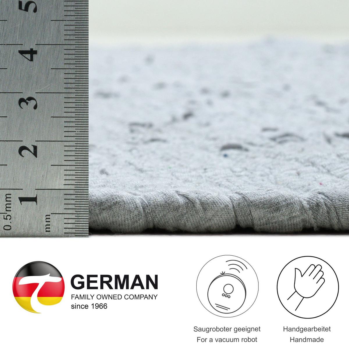 FLECKERLTEPPICH Chindi 160x230 cm - Grau, Textil (160/230cm) - Rug and Roll