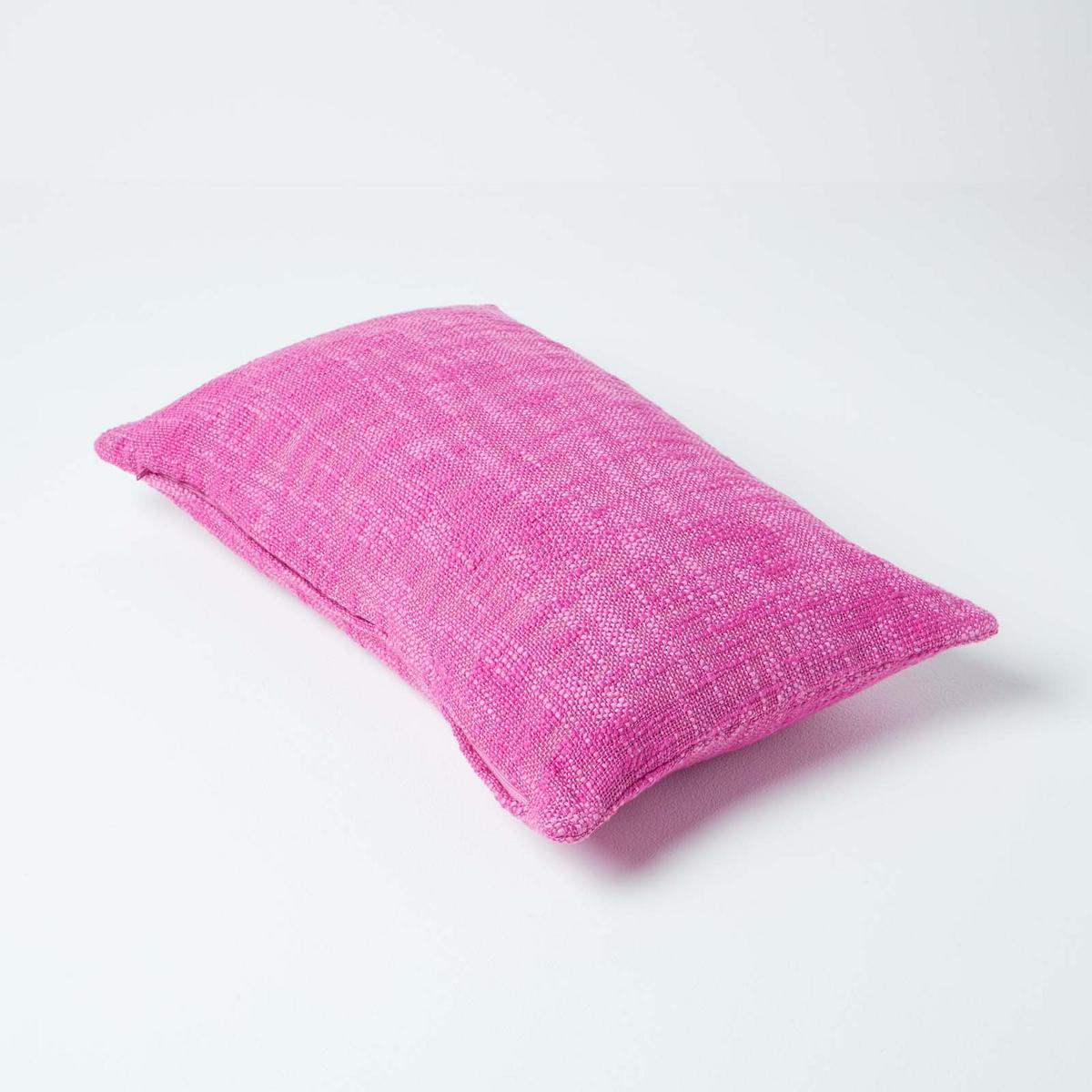 KISSENHÜLLE Nirvana Slub 30/50 cm, 100% Baumwolle - Pink, Textil (30/50cm) - Homescapes