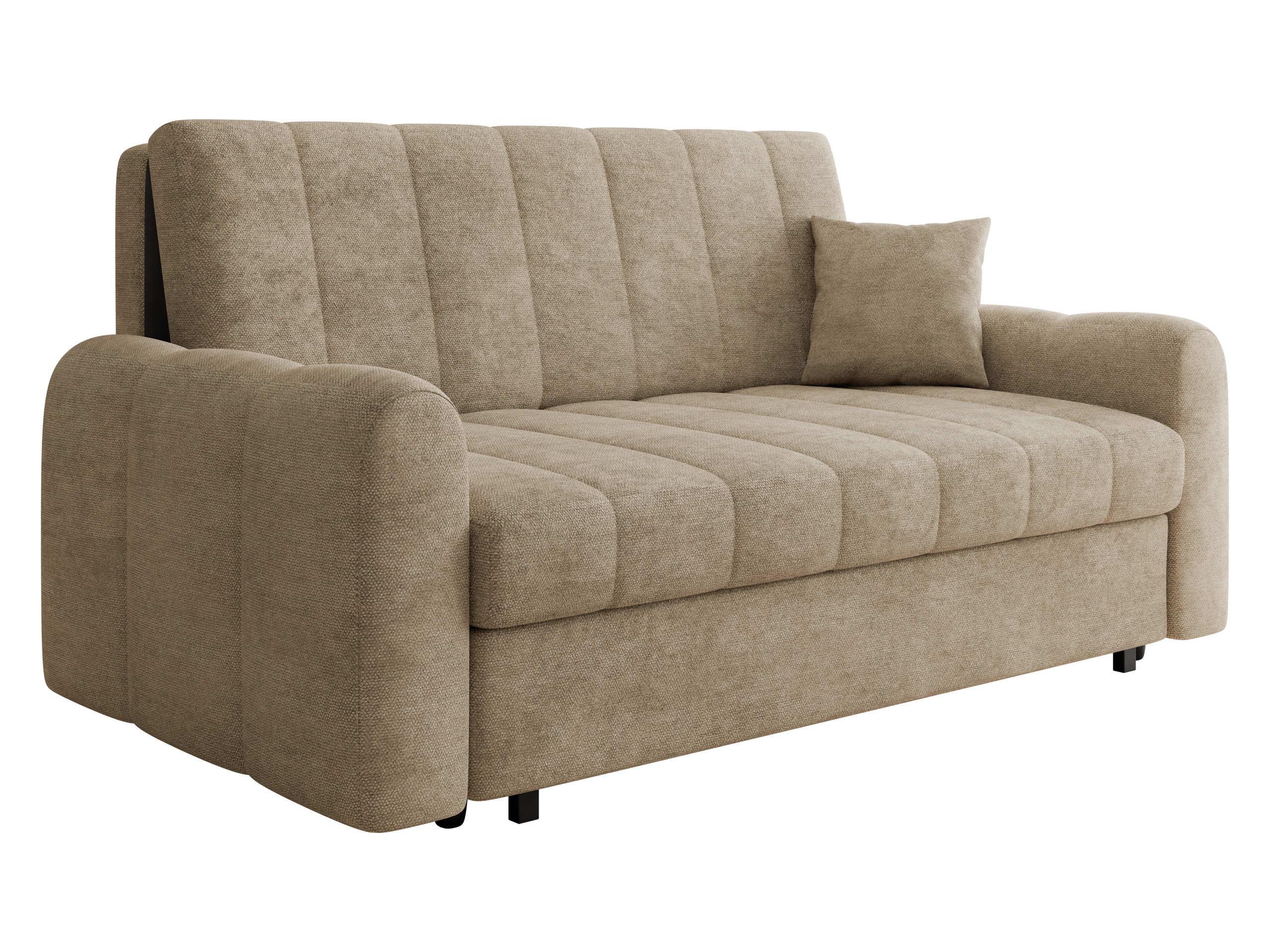 SCHLAFSOFA Viva Moon IV - Hellbraun/Schwarz, Holz/Metall (188/85/98cm) - MIRJAN24