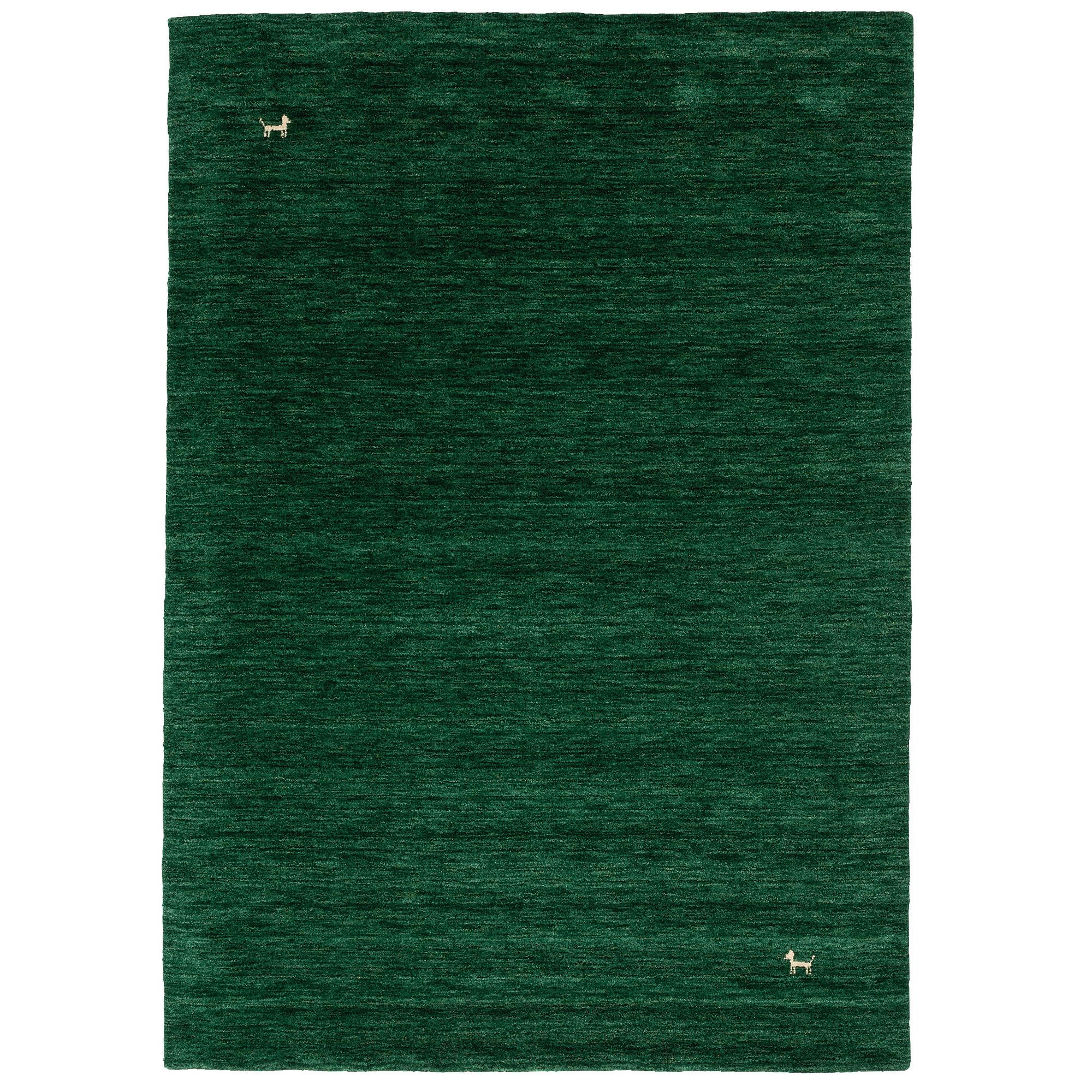 NATUR TEPPICH INDO NEPAL GABBEH SHIVA - Dunkelgrün, Textil (200/290cm) - Pergamon