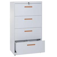HÄNGEREGISTERSCHRANK White - Weiß, Metall (76/132/46cm) - MCW