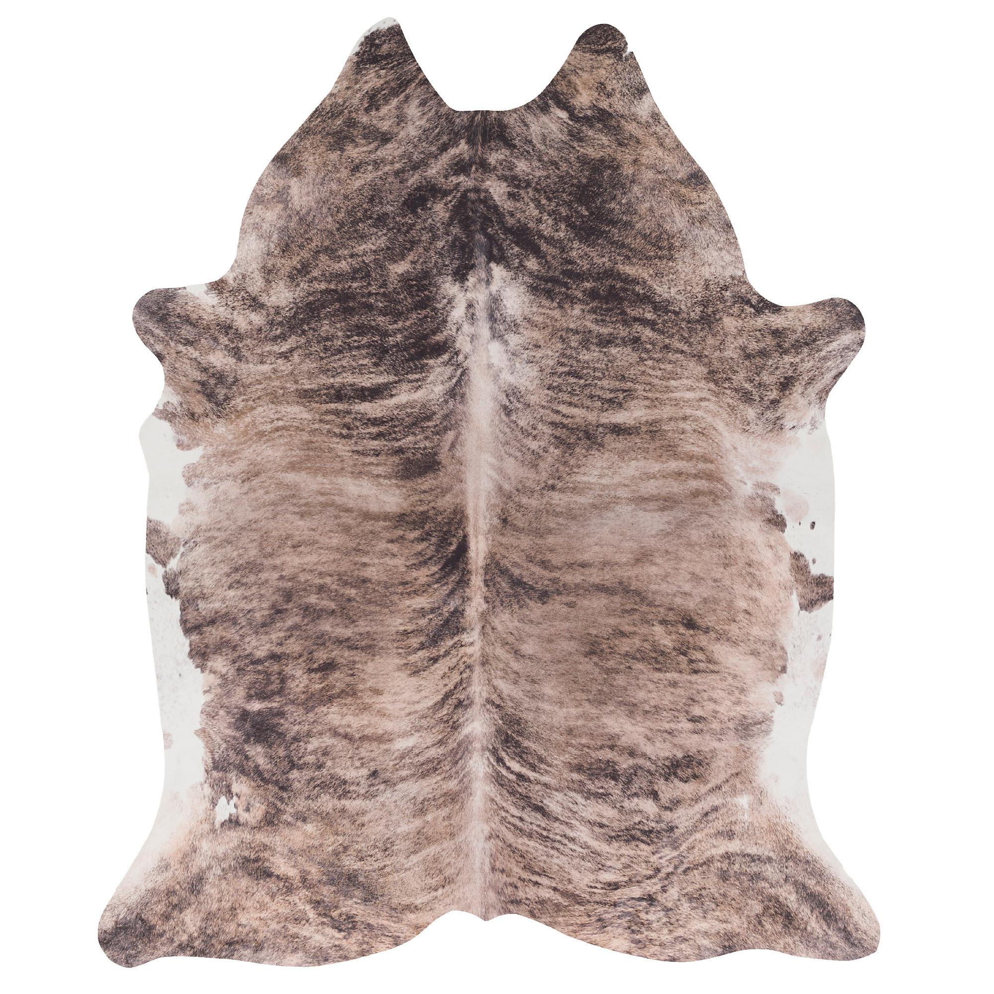 KUNSTFASER TEPPICH RINDERFELL - Beige/Braun, Textil (155/190cm) - Pergamon
