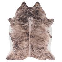 KUNSTFASER TEPPICH RINDERFELL - Beige/Braun, Textil (155/190cm) - Pergamon