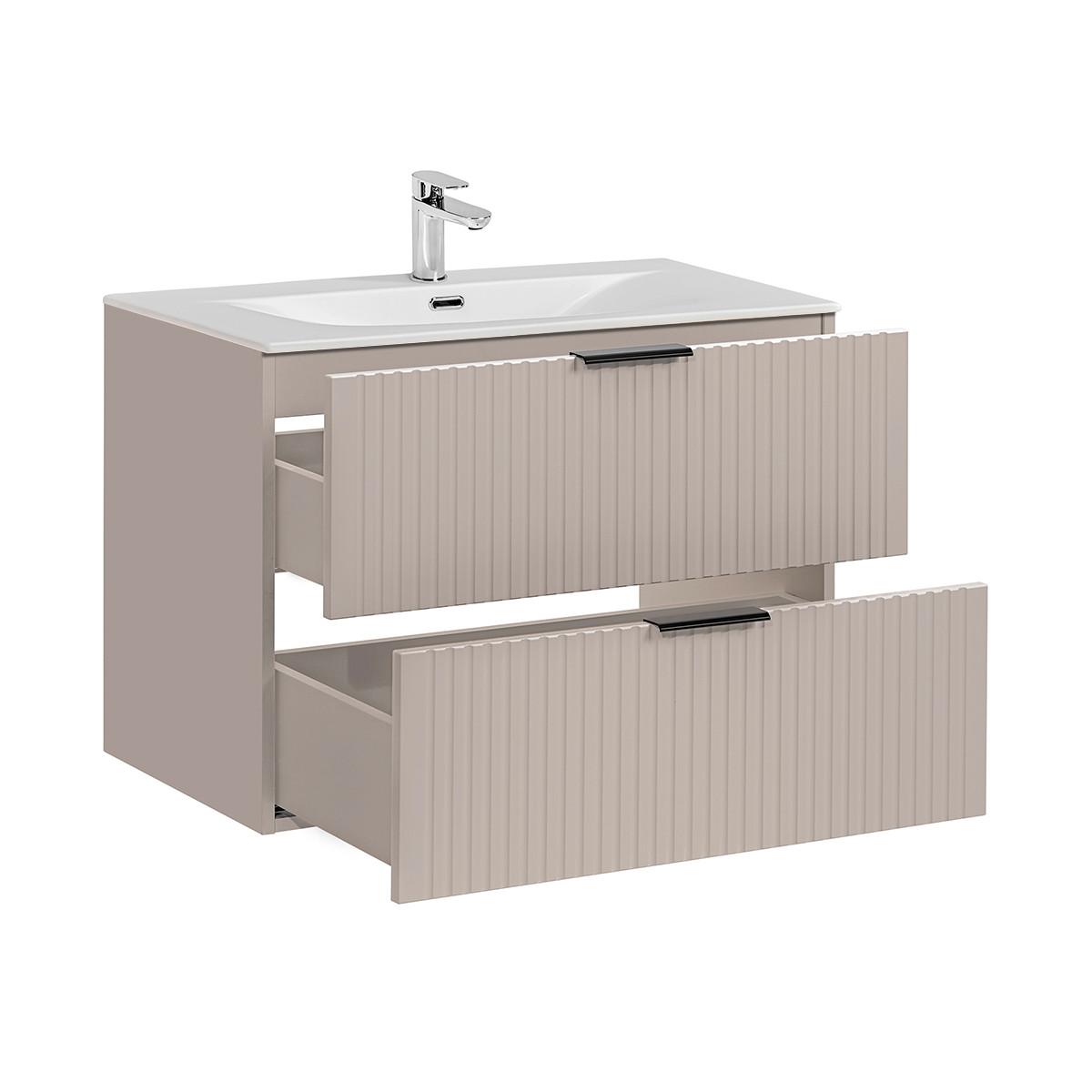 WASCHTISCH 80.2cm Adriel Beige - Beige, Holzwerkstoff (80.2/57/46cm) - Petits-meubles
