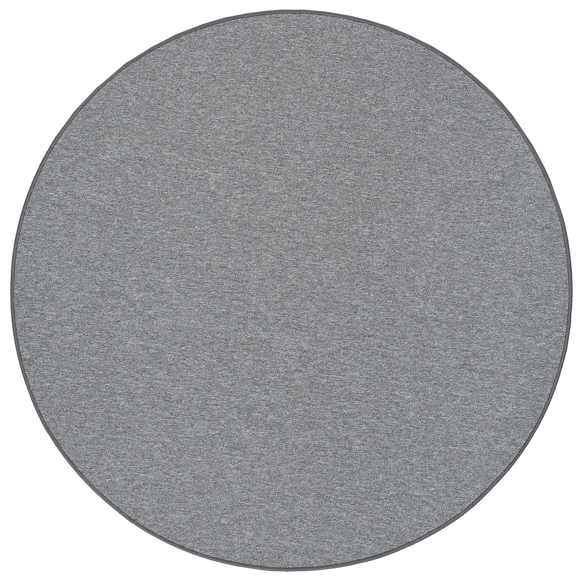 FEINSCHLINGEN VELOUR TEPPICH STRONG RUND - Anthrazit, Textil (100/100cm) - Snapstyle