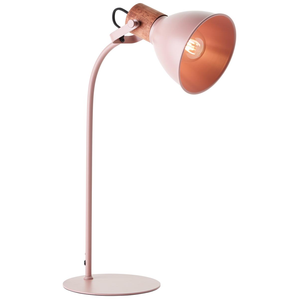 TISCHLEUCHTE Erena 94555/04 - Chromfarben, Holz (28.5/18/52cm) - Brilliant