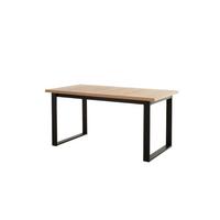 ESSTISCH FRANCO Ausziehbar 140 - 180 / 90 x 77 cm - Goldfarben/Schwarz, Holz (140/90/77cm) - MASSENO