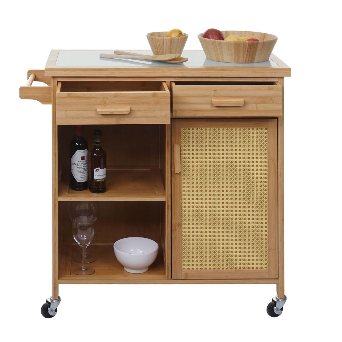 SERVIERWAGEN Braun - Braun, Holz (84/85/36cm) - MCW