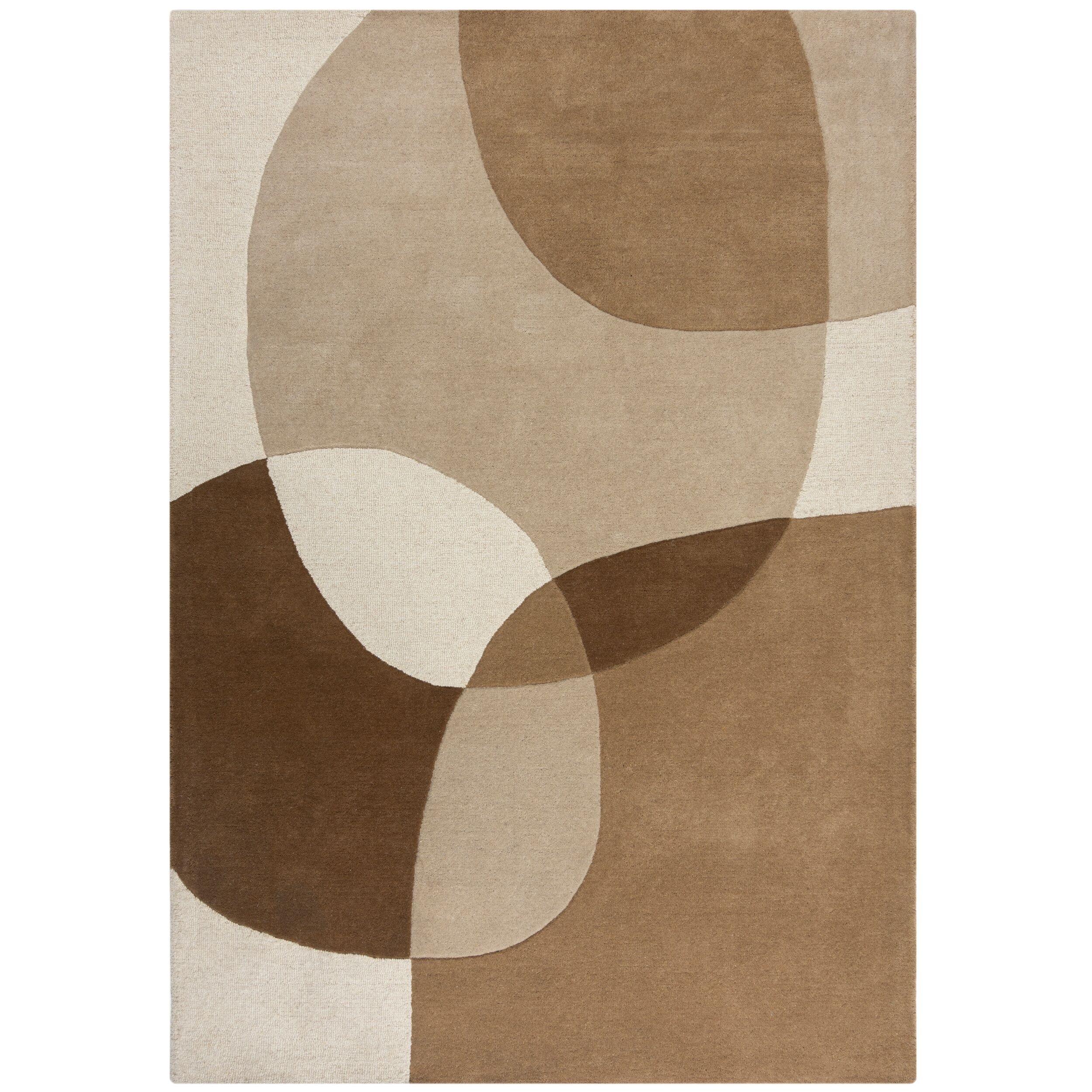 WOLLTEPPICH AIRE, abstrakt, aus Wolle, Bunt, 120 x 170 cm - Beige, Textil (120/170cm) - KADIMA DESIGN