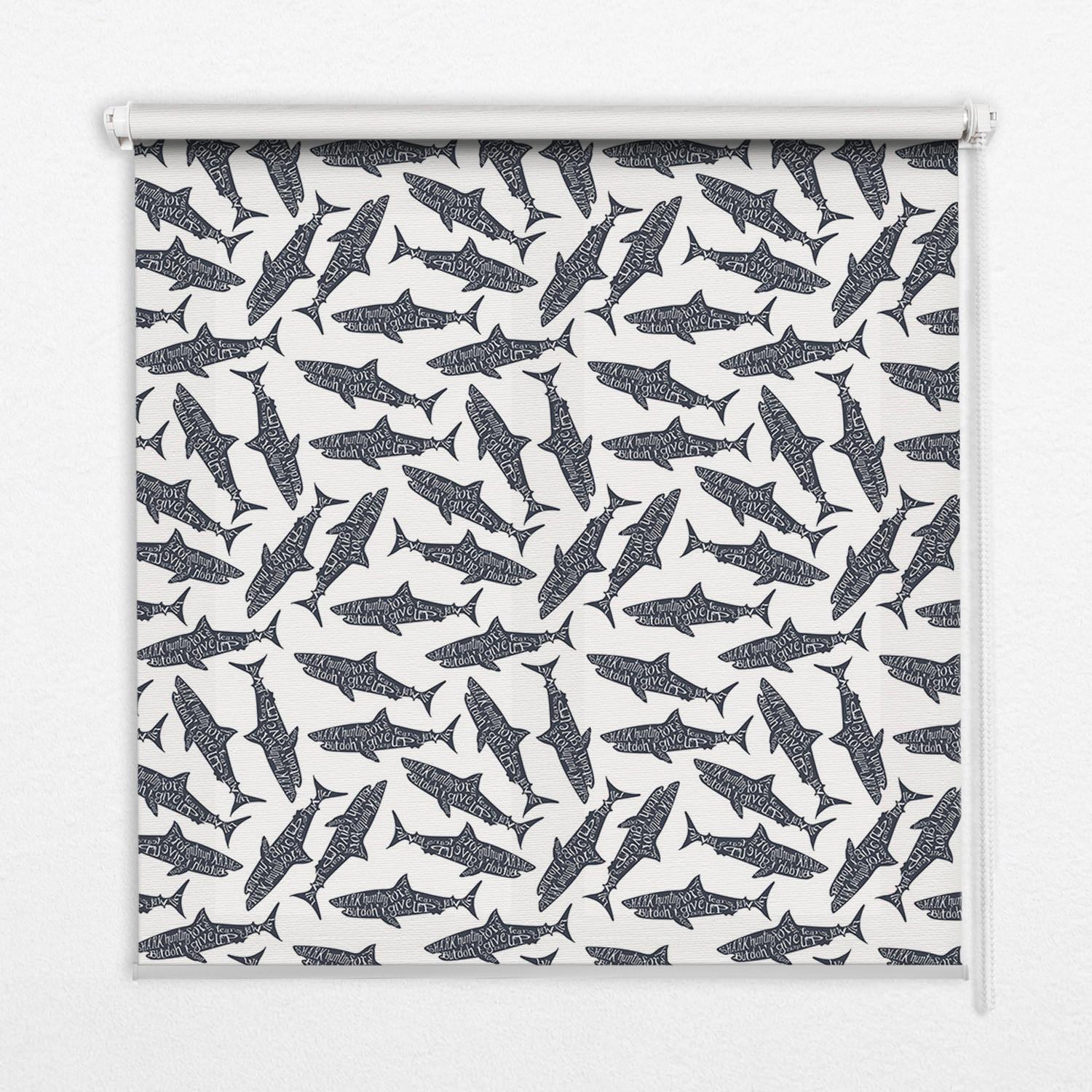 INNENROLLO - Fensterrollo - Rollo - 70x140 cm - Haie - Schwarz, Kunststoff (70/140/0.5cm) - TULUP