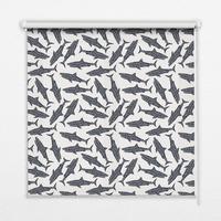 INNENROLLO - Fensterrollo - Rollo - 70x140 cm - Haie - Schwarz, Kunststoff (70/140/0.5cm) - TULUP
