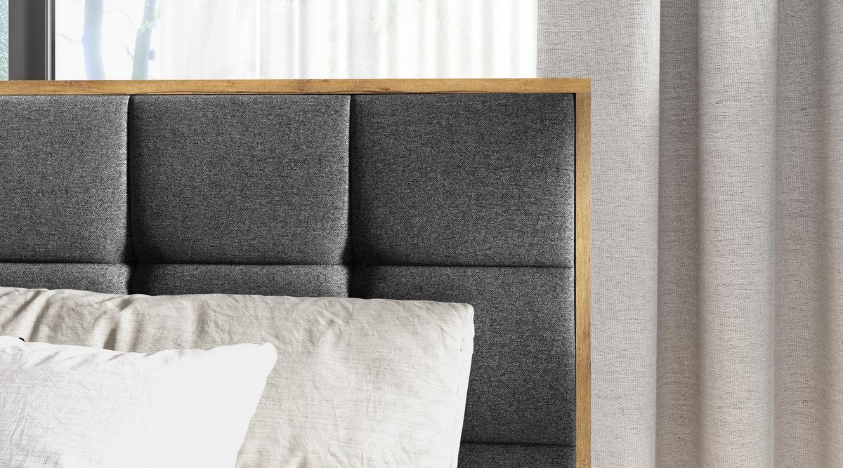 BOXBETT Vendio 140/200 cm in Schwarz – mit Bettkasten und Topper - Schwarz, Holz/Holzwerkstoff (140/200cm) - AX Living