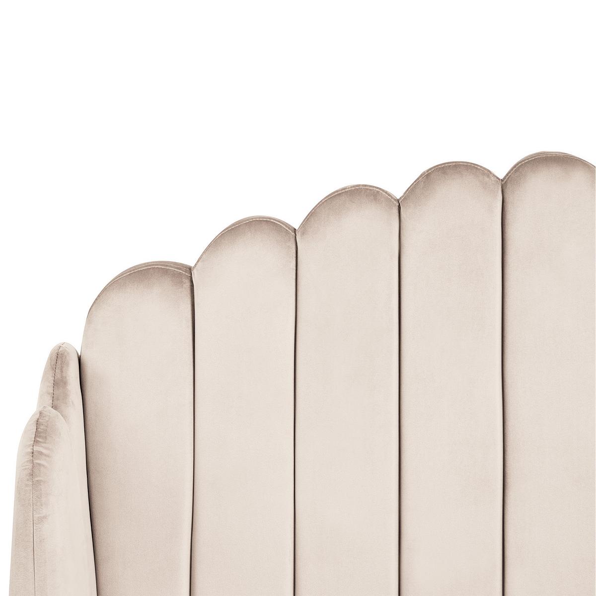 BETT mit Lattenrost 120/200 cm Stoff Hellbeige Ambillou - Beige, Textil (120/200cm) - Beliani
