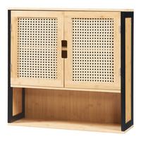 HÄNGESCHRANK Tervola - Naturfarben, Holz (60/60/20cm) - [en.casa]