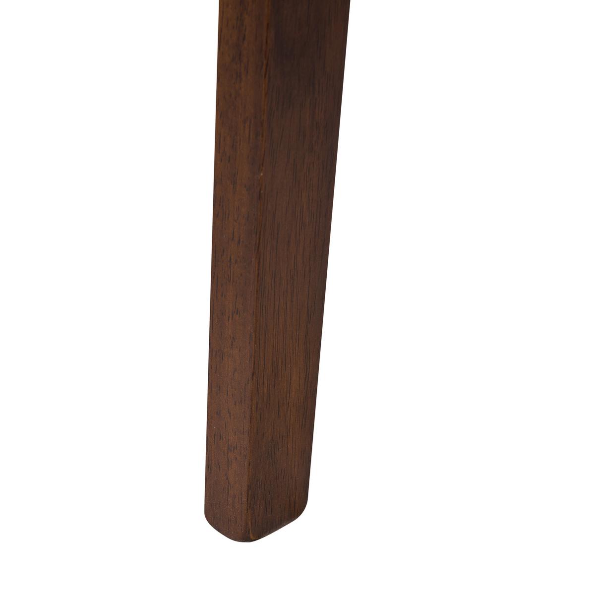 ESSZIMMERSTUHL 2er-Set Holz Cremeweiß/Braun Amery - Weiß, Holz (45/80/50cm) - Beliani
