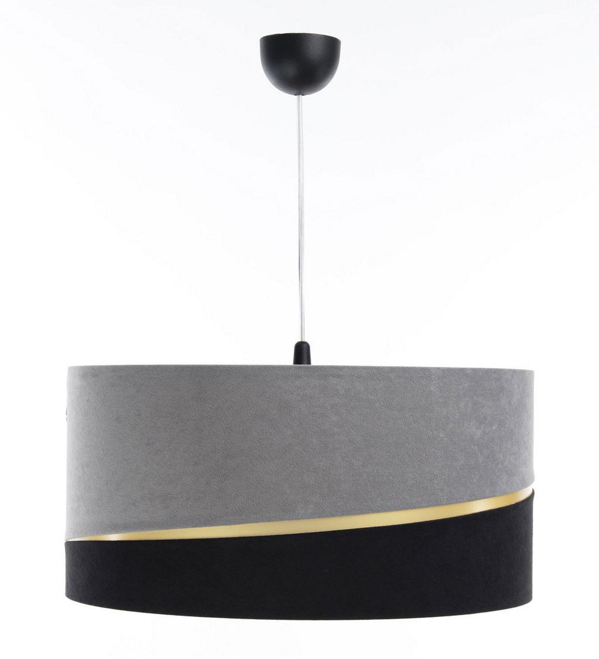 HÄNGELEUCHTE Grau 60/30 cm - Schwarz/Grau, Kunststoff (60/0.4/30cm) - ONZENO