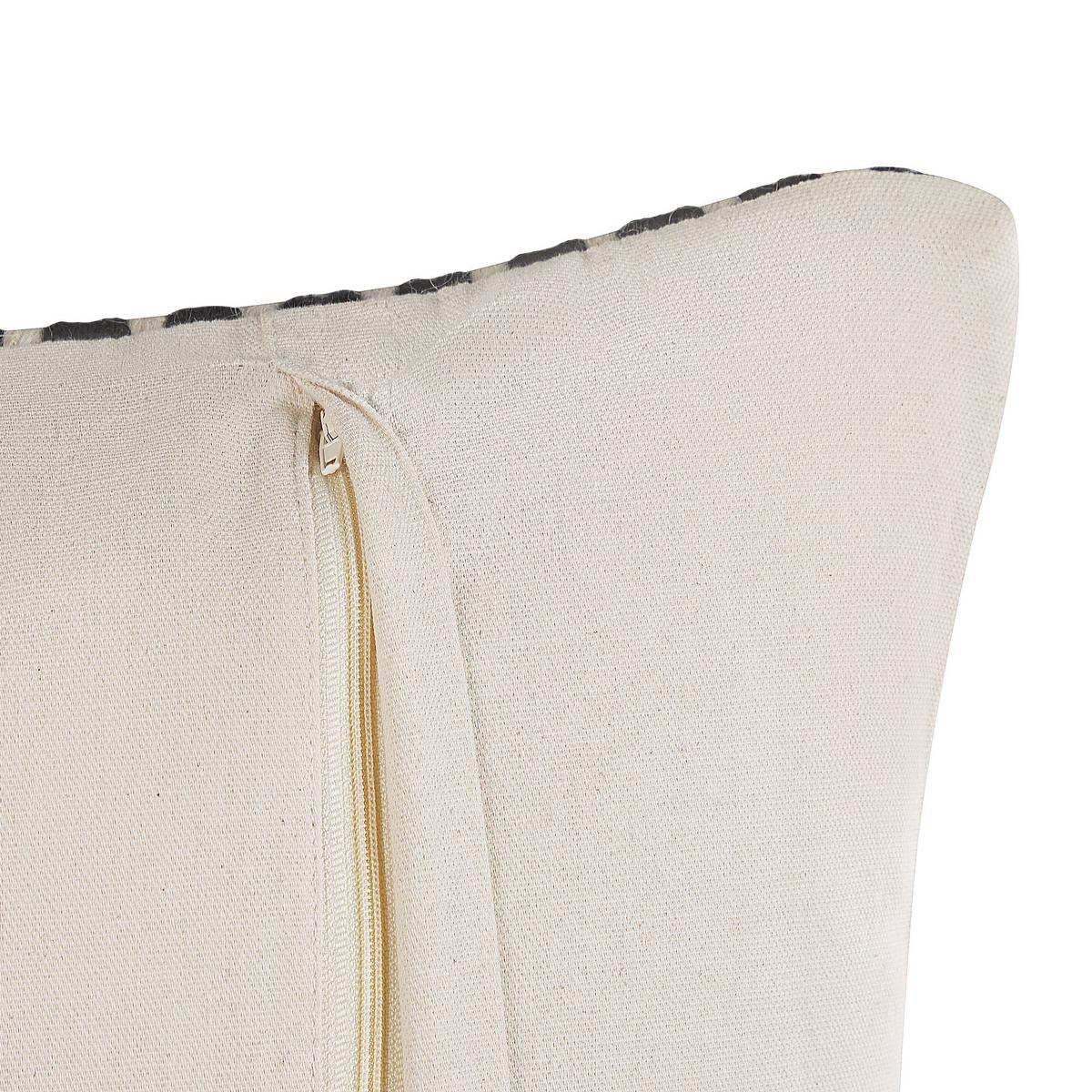 DEKOKISSEN 2er-Set Creme 45/45 cm Yoncali - Creme, Naturmaterialien/Textil (45/45cm) - Beliani