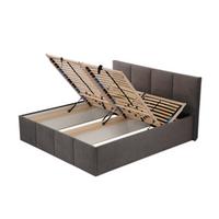 POLSTERBETT Dalas Anthrazit 160 x 200 x 40 cm Bettkasten Mit hochwertiger Matratze H3 (bis 120 kg) und Lattenrost - Anthrazit, Holz (160/200cm) - Halmon Schlafkomfort Betten 