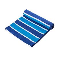 STRANDLAKEN Streifen blau 90/180 cm - Blau, Textil (90/180cm) - Homescapes