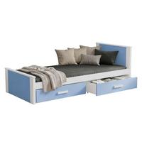 JUGENDBETT Aldo - Blau/Weiß, Holz (90/200cm) - MIRJAN24