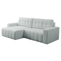 ECKSOFA Masone - Hellgrau/Schwarz, Holz/Kunststoff (245/143cm) - MIRJAN24