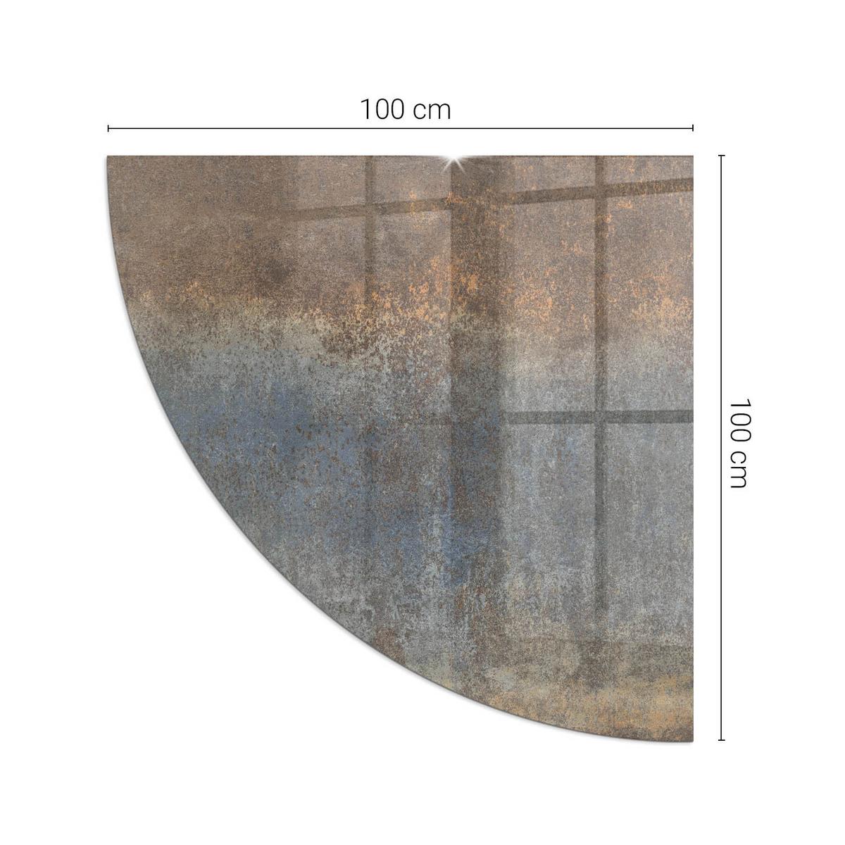 GLASPLATTE für Kamin 100x100 cm - Braun, Glas (100/100/0.4cm) - TULUP