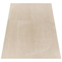 STRUKTURTEPPICH, abstrakt in 3D, Creme, 200 x 280 cm - Beige, Textil (280/200cm) - KADIMA DESIGN