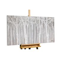 ACRYLBILD HANDGEMALT 120/60 cm - Grau, Holz/Textil (120/60cm) - KUNSTLOFT