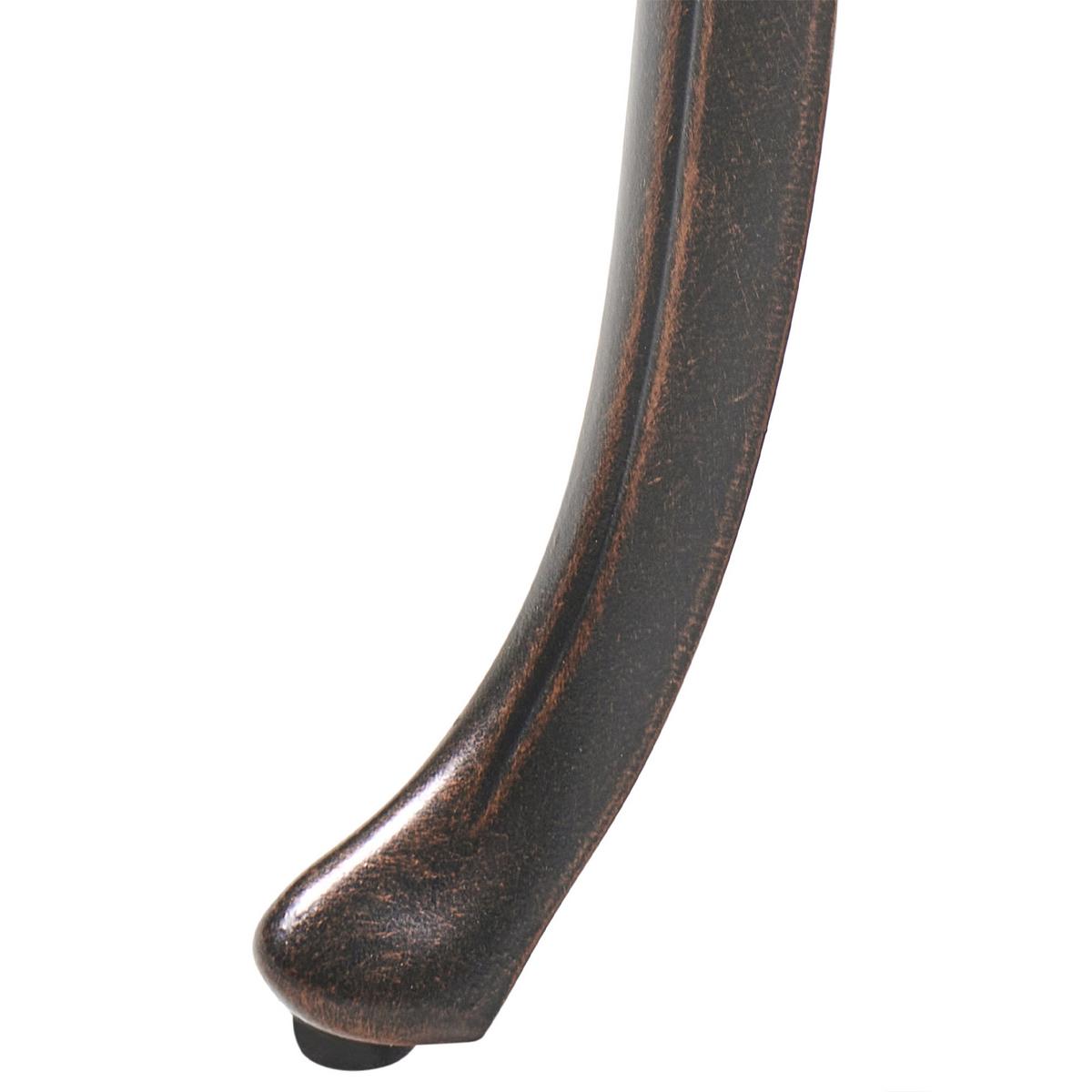 GARTENBANK Dunkelbraun Piura - Dunkelbraun, Metall (88/80/49cm) - Beliani
