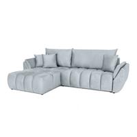 ECKSOFA Collin Mit Schlaffunktion - Hellgrau, Holzwerkstoff/Textil (280/185cm) - Fun Möbel