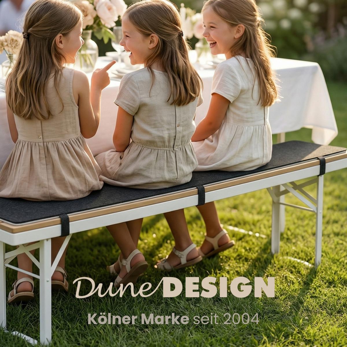 BIERBANKAUFLAGE Filz, 2er Set, Anthrazit, 180/28/0,8 cm - Grau, Kunststoff (28/1/180cm) - Dunedesign