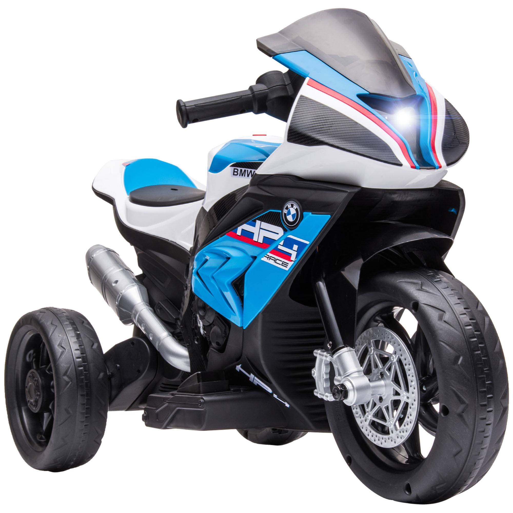 KINDER Elektro-Motorrad Kindermotorrad 6V Elektrofahrzeug Elektro-Dreirad Blau - Blau, Kunststoff (82.5/42/54cm) - HOMCOM