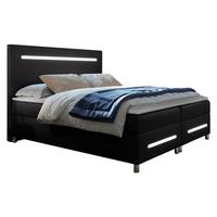 BOXBETT Enter LED - H3 - Schwarz, Holz (140/200cm) - MIRJAN24
