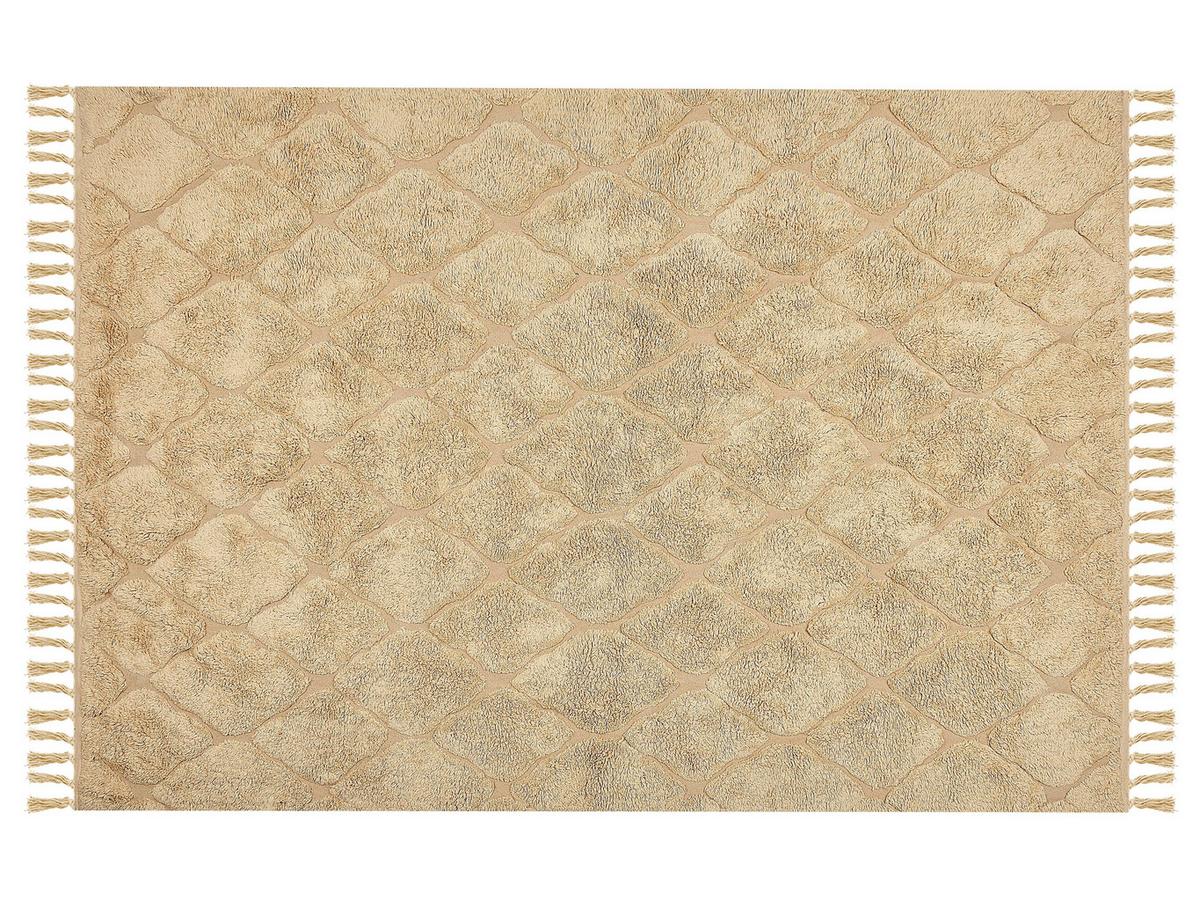 KURZFLOR-TEPPICH Sanliurfa 200/140 cm - Beige, Textil (140/200cm) - Beliani
